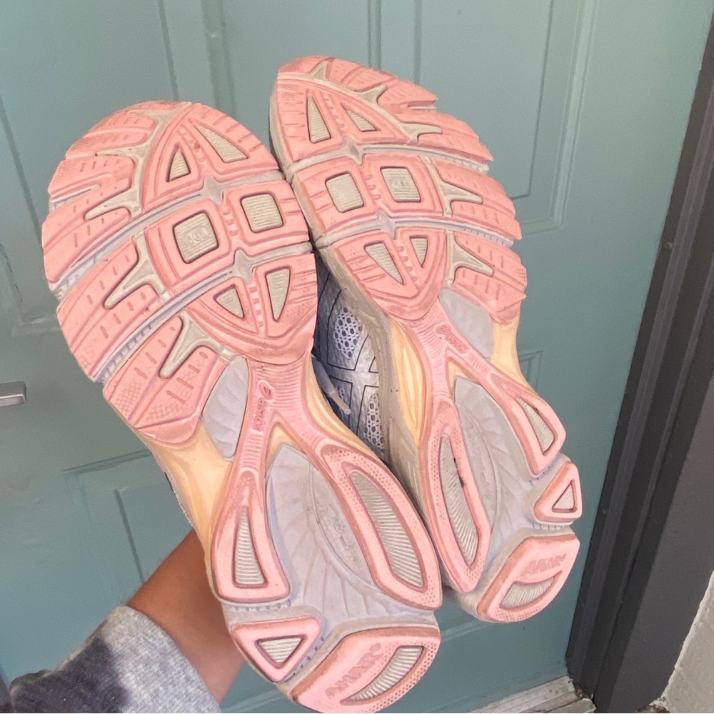 ASICS Gel Enhance Ultra 4.0 Running Sliver Grey & Pink 9 - Picture 8 of 9